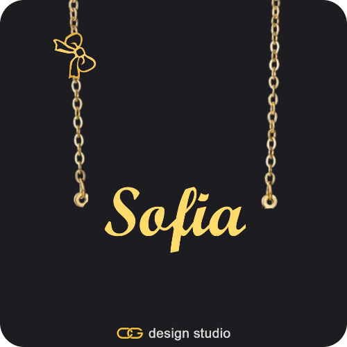 The Essential Name Necklace: Charm