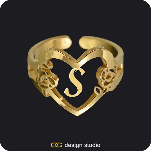 The Heartfelt Initial Ring