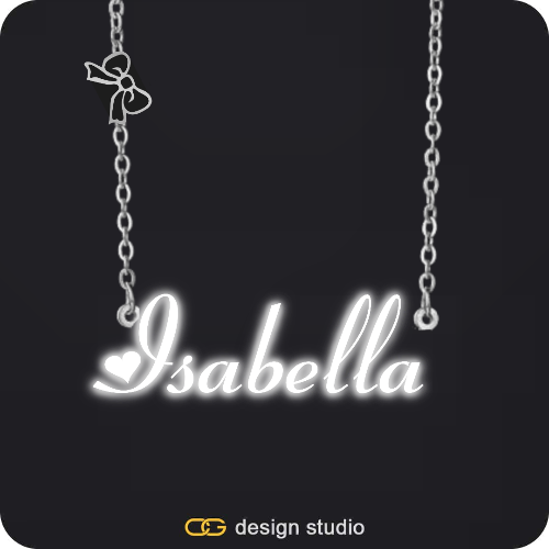 The Essential Name Necklace: Sparkling Charm