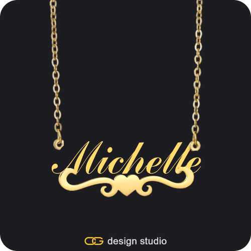 The Essential Name Necklace: Underline