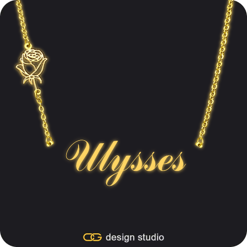 The Essential Name Necklace: Glitter