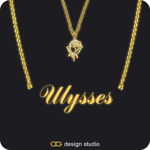 The Essential Name Necklace: Glitter