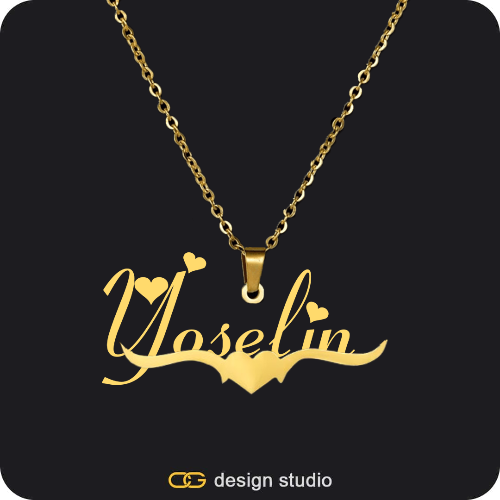 The Essential Name Necklace: Underline