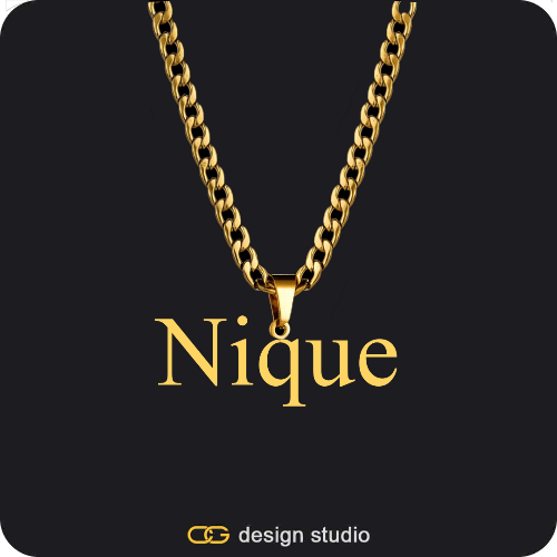 The Essential Name Necklace: Looped