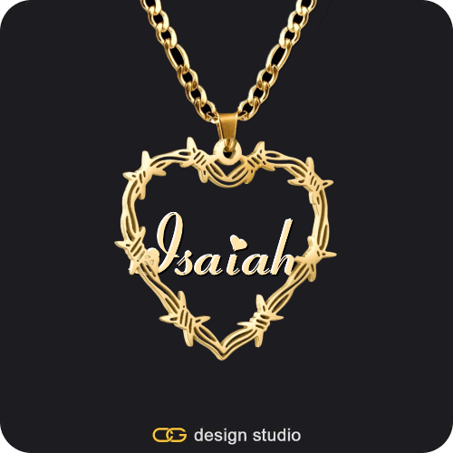 Bichota Heart Name Necklace