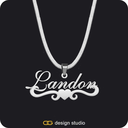 The Essential Name Necklace: Underline