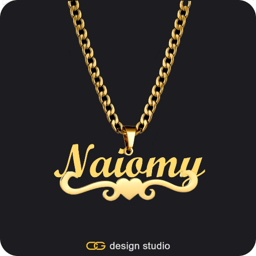 The Essential Name Necklace: Underline