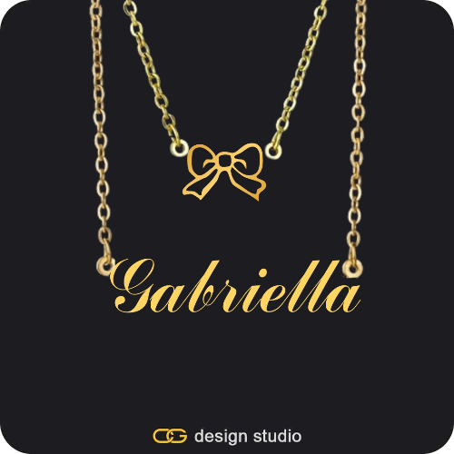 The Essential Name Necklace: Double Layer