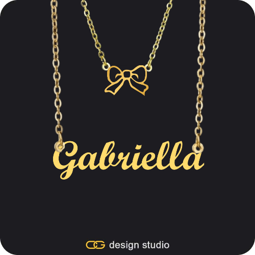 The Essential Name Necklace: Charm