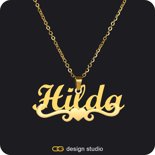 The Essential Name Necklace: Underline