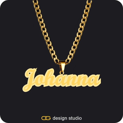 The Spotlight Double Plated Name Necklace