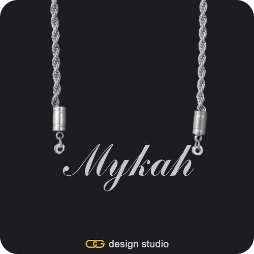 The Essential Name Necklace: Rope Chain