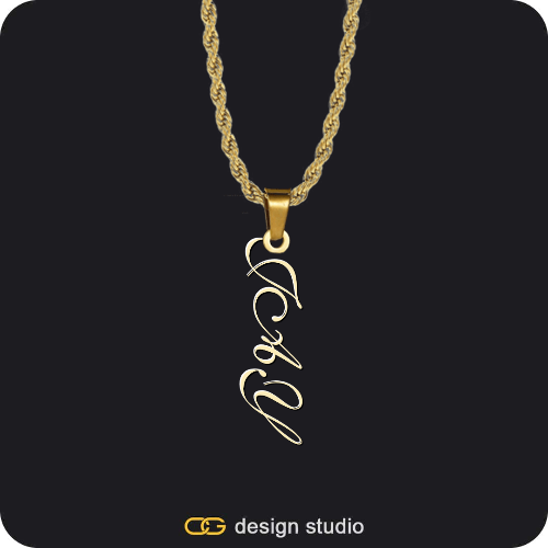 The Vertical Name Necklace