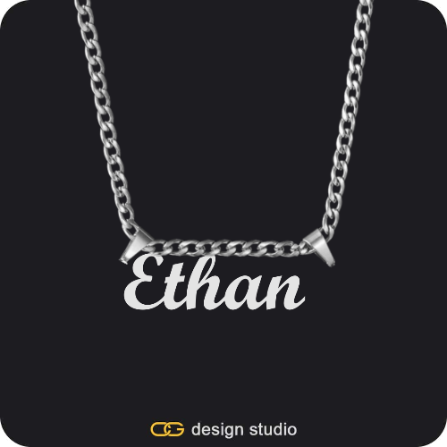 The Essential Name Necklace: Double Loop