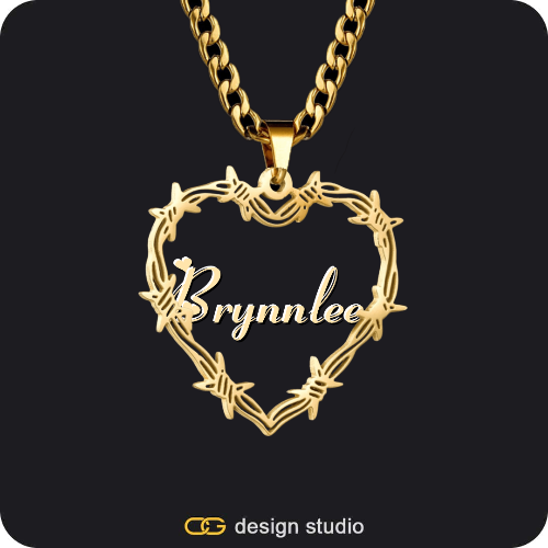 Bichota Heart Name Necklace