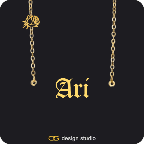 The Essential Name Necklace: Charm
