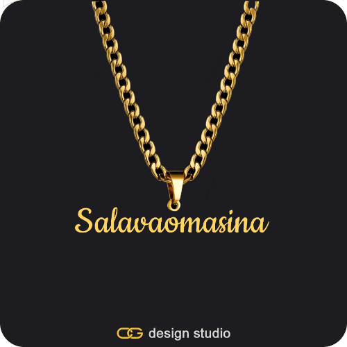 The Essential Name Necklace: Cuban chain