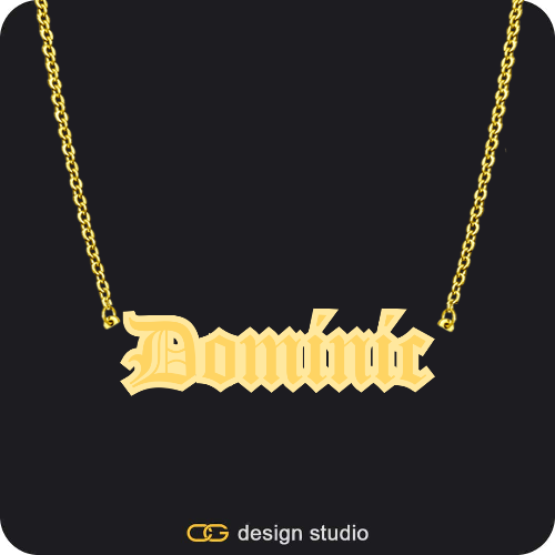 The Spotlight Double Plated Name Necklace