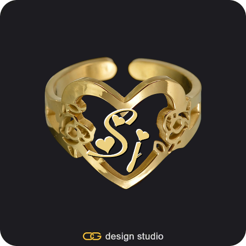 The Heartfelt Initial Ring