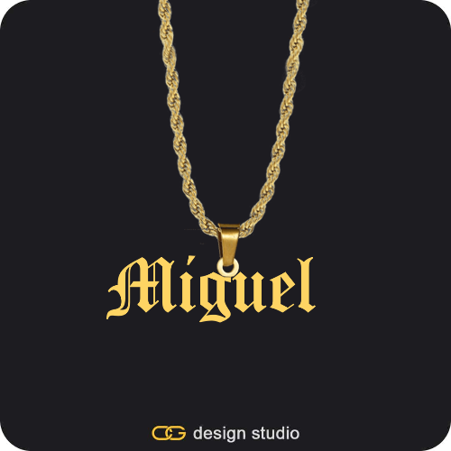 The Essential Name Necklace: Looped