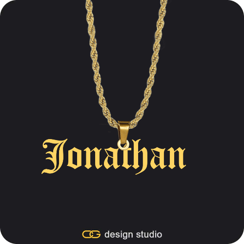 The Essential Name Necklace: Looped