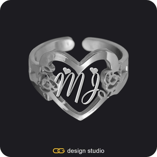 The Heartfelt Initial Ring