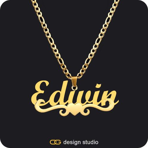 The Essential Name Necklace: Underline