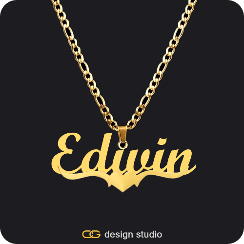 The Essential Name Necklace: Underline