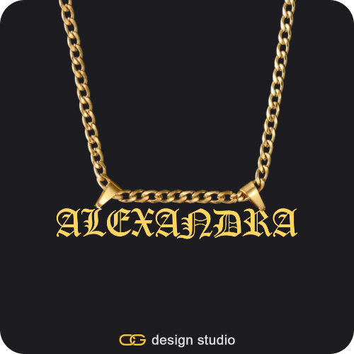 The Essential Name Necklace: Double Loop