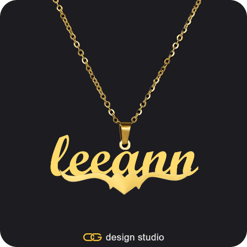 The Essential Name Necklace: Underline