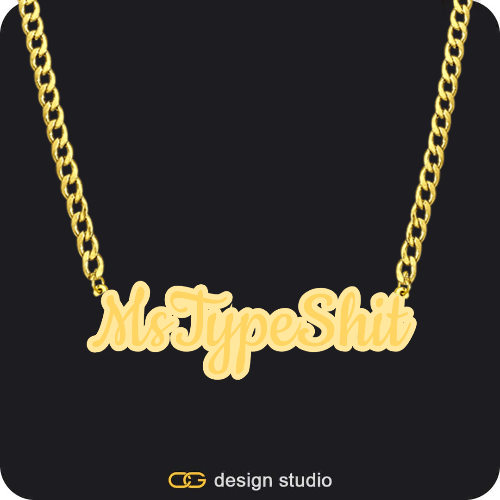 The Spotlight Double Plated Name Necklace