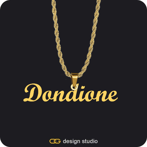 The Essential Name Necklace: Looped