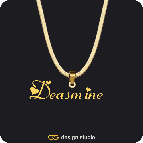 The Essential Name Necklace: Looped