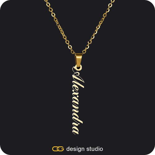 The Vertical Name Necklace