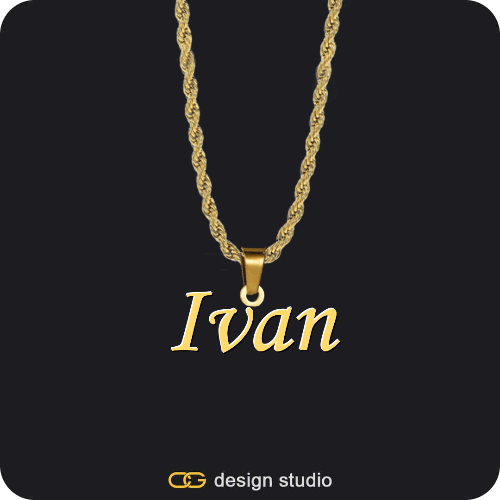 The Mens Essential Name Necklace
