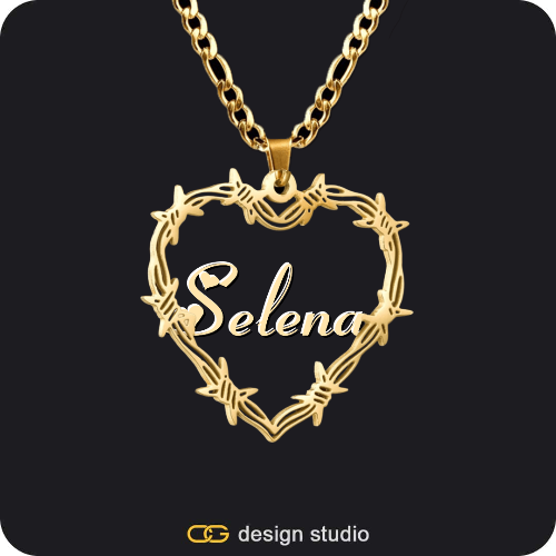 Bichota Heart Name Necklace