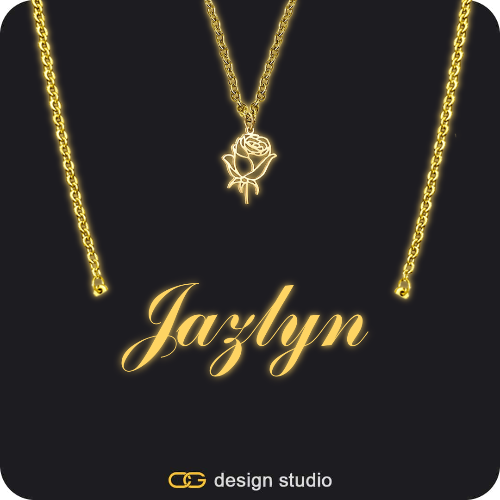 The Essential Name Necklace: Glitter