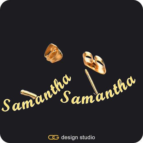 The Essential Stud Name Earrings