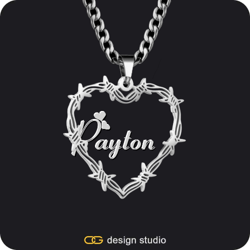 Bichota Heart Name Necklace