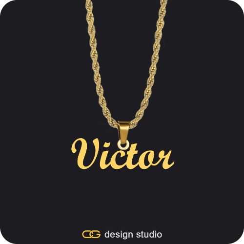 The Essential Name Necklace: Looped