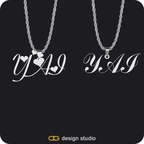 His & Hers Name Necklaces