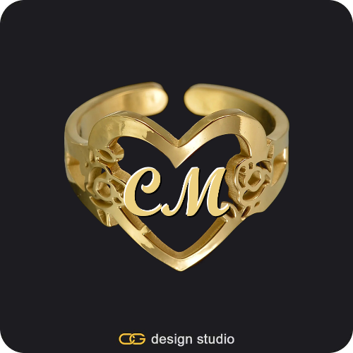 The Heartfelt Initial Ring