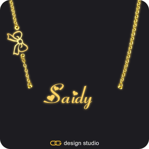 The Essential Name Necklace: Glitter