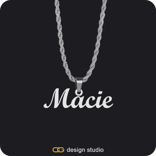 The Essential Name Necklace: Looped