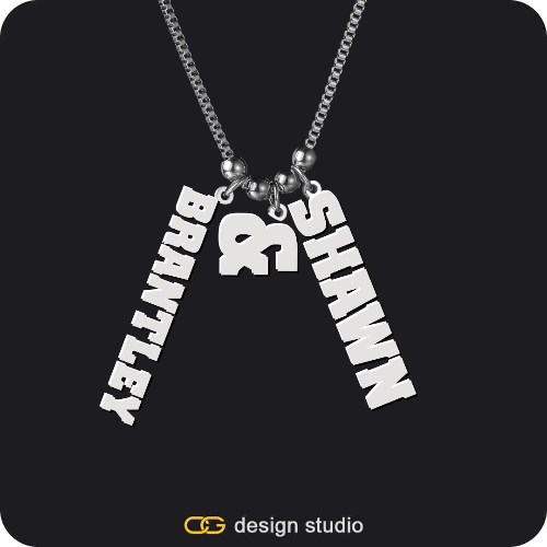 The Cascade Multiple Name Necklace