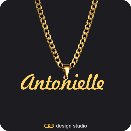 The Essential Name Necklace: Looped