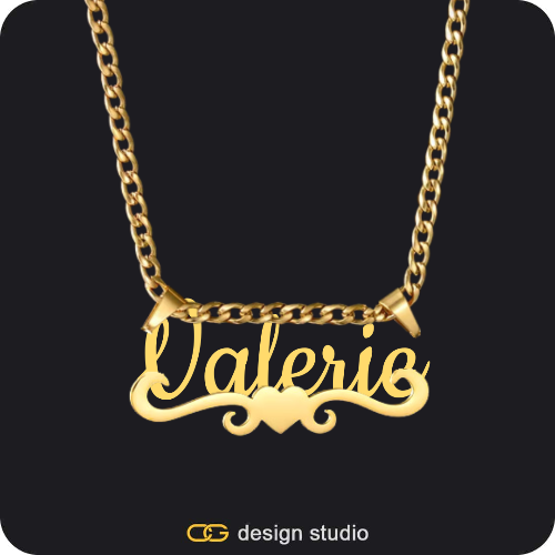 The Essential Name Necklace: Underline