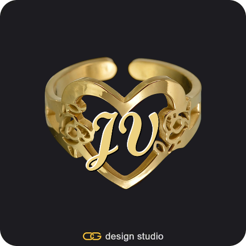 The Heartfelt Initial Ring