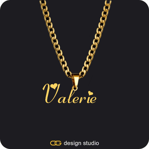 The Essential Name Necklace: Looped