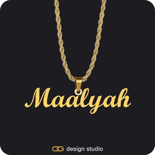 The Essential Name Necklace: Looped